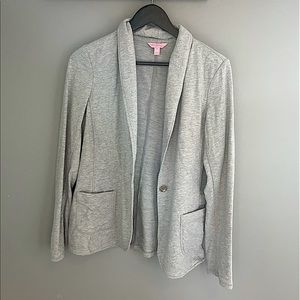 Lilly Pulitzer grey cotton blazer M